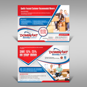 Flyer Design by debdesign for Dominant Moving Systems | Design: #12115024