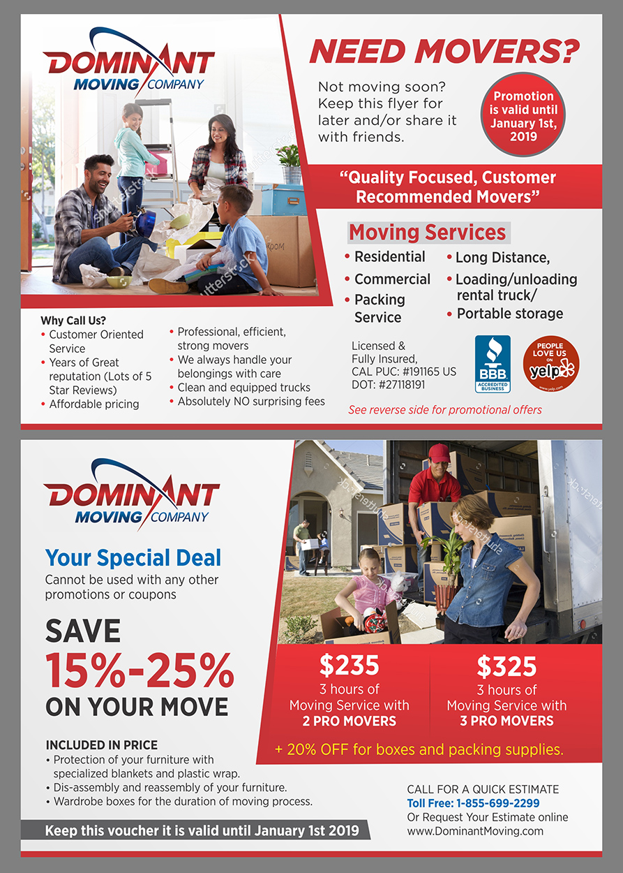 moving company flyer