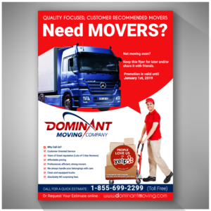 Flyer Design by SAI DESIGNS for Dominant Moving Systems | Design: #12186438