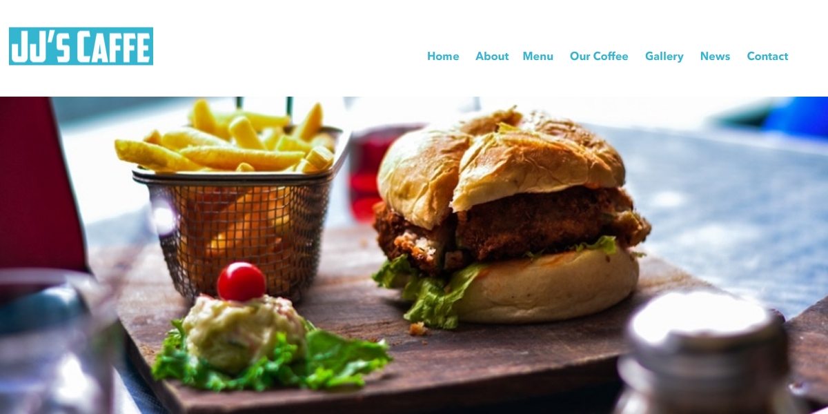 Wordpress Design by -Marc- for JJ's Caffe | Design #12298554