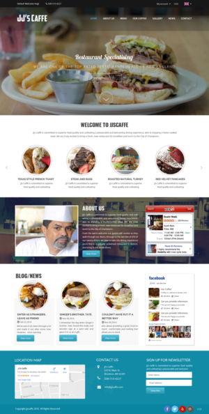 Design Wordpress par pb pour JJ's Caffe | Design : #12152953