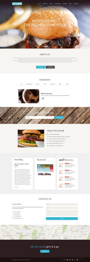 Design Wordpress par pb pour JJ's Caffe | Design : #12166713