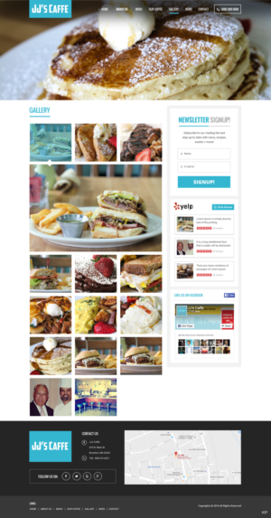 Diseño Wordpress por pb para JJ's Caffe | Diseño: #12424153