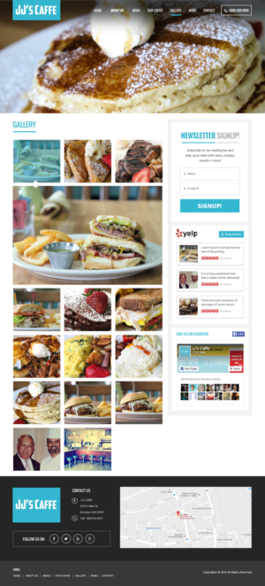 Diseño Wordpress por pb para JJ's Caffe | Diseño: #12545533