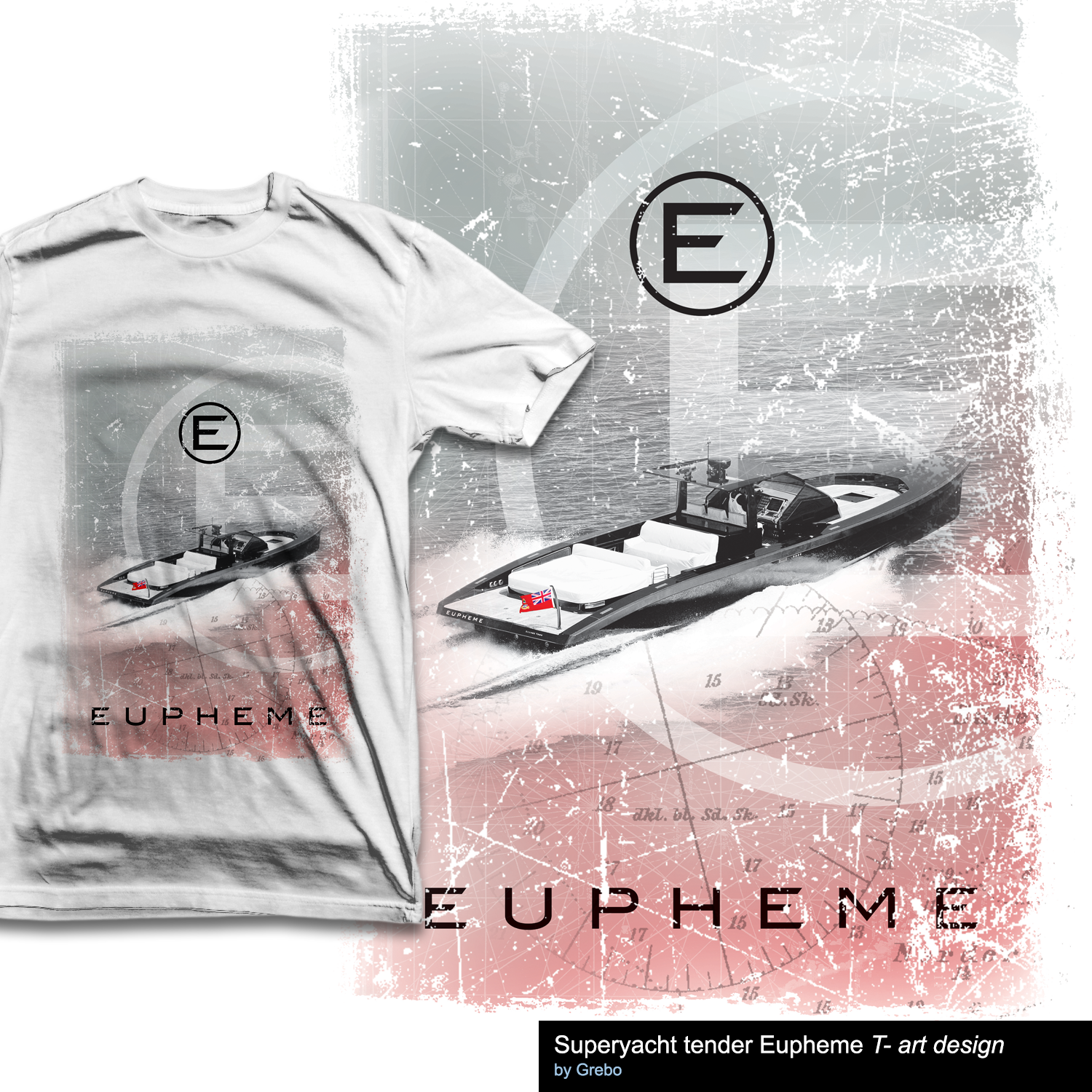 T-shirt Design by Grebo for Nauticrew Yachtwear | Design #12231590