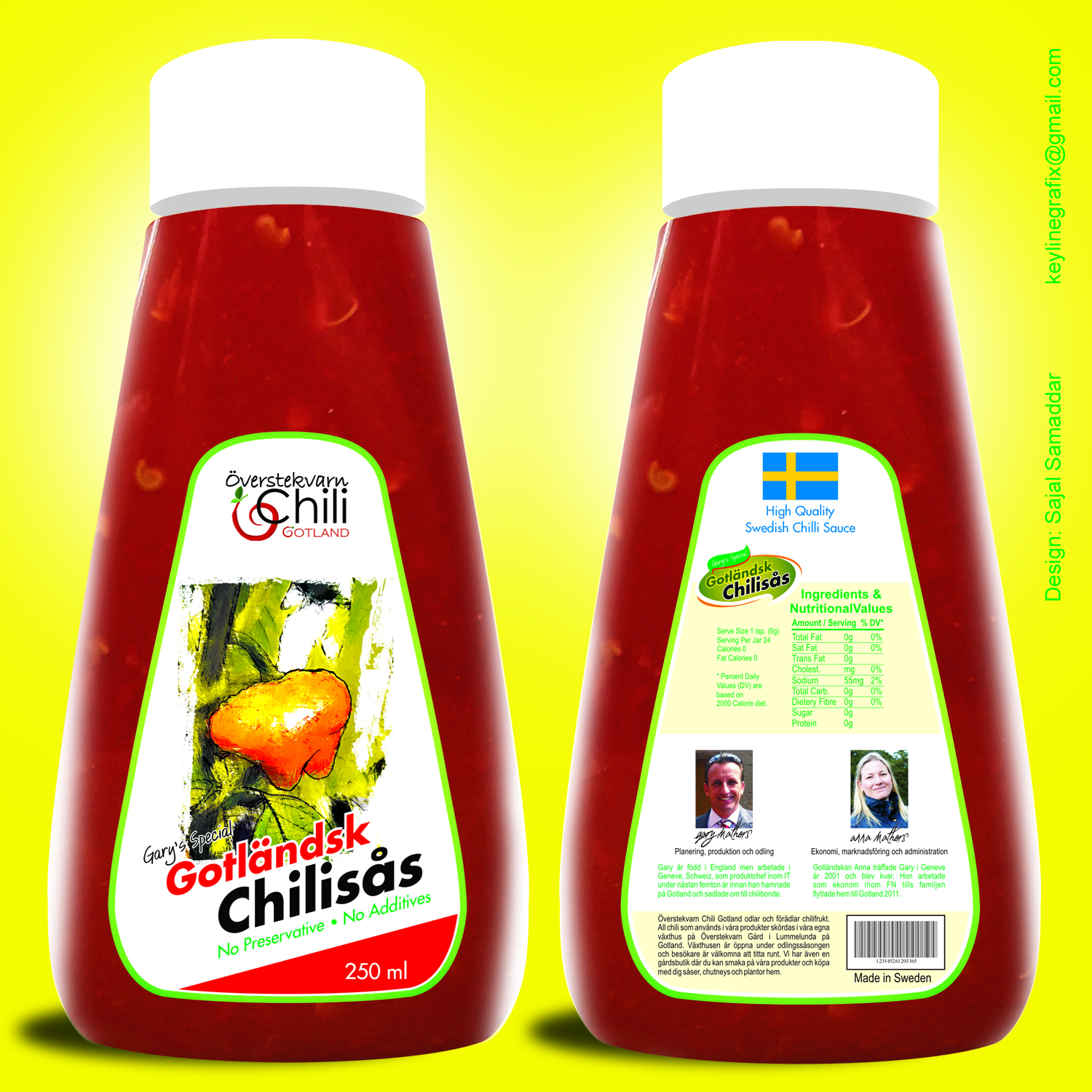 Packaging Design by Sajal Samaddar for ?verstekvarn Chili Gotland AB | Design #12245549