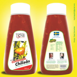 Eye catching label for Swedish chilli sauce (made with Swedish chillies!) | Verpackungs-Design von Sajal Samaddar
