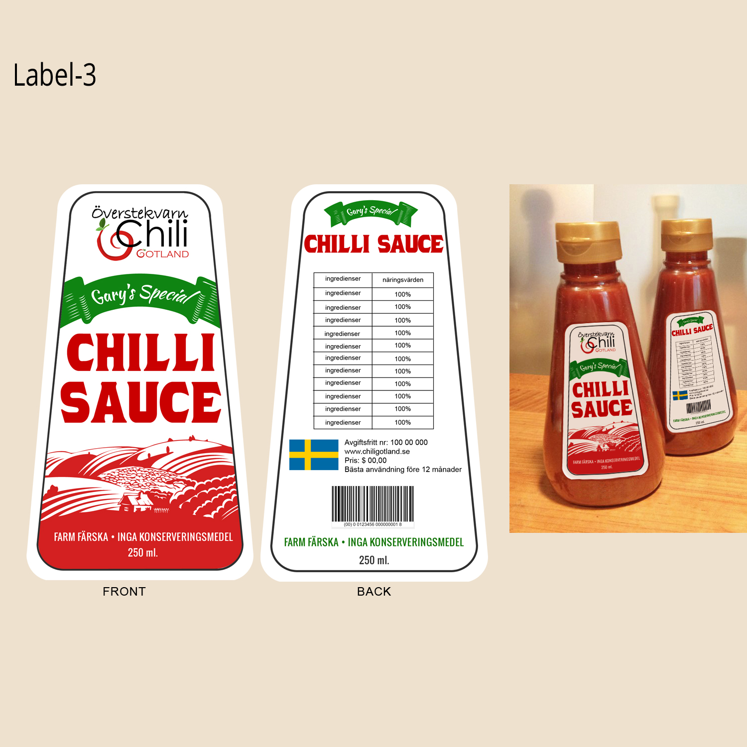 Packaging Design by Ritz Paul for ?verstekvarn Chili Gotland AB | Design #12195309