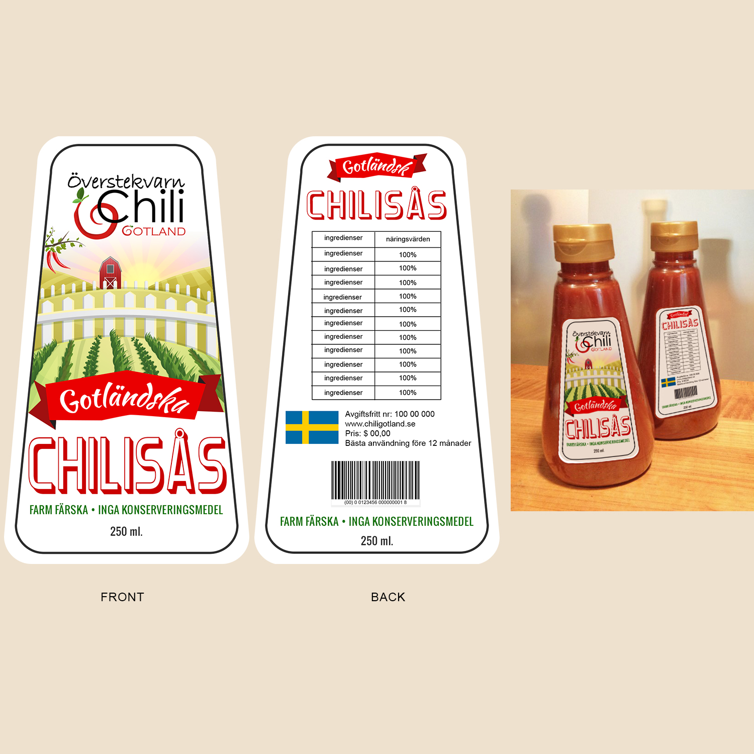 Packaging Design by Ritz Paul for ?verstekvarn Chili Gotland AB | Design #12207007