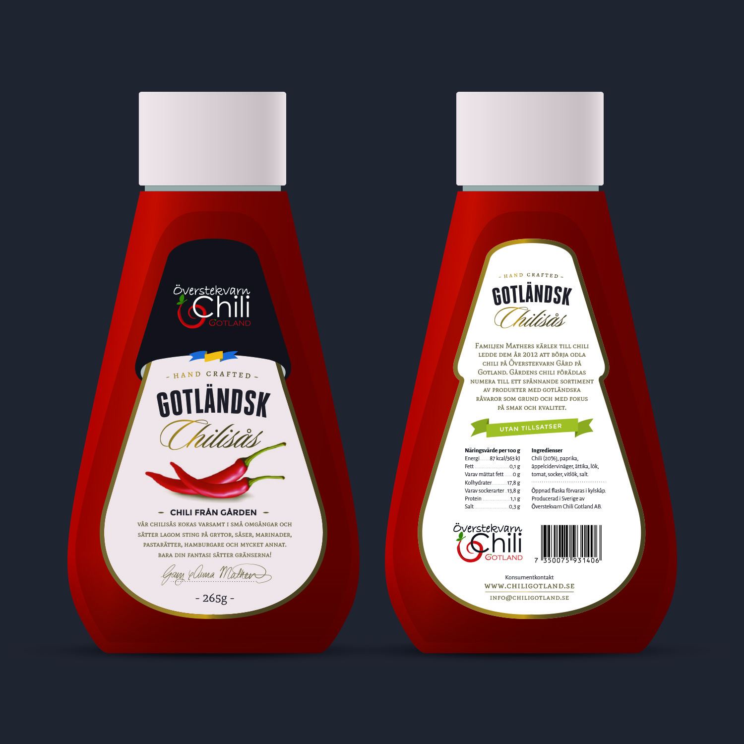 Packaging Design by Oveja Quiroga for ?verstekvarn Chili Gotland AB | Design #12276439