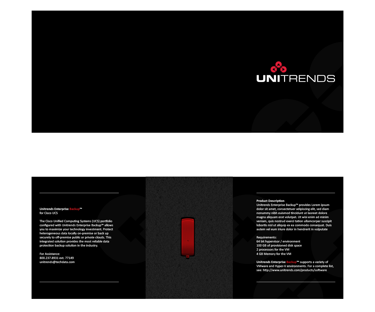Diseño de Empaque por Goo para Unitrends | Diseño #2387286