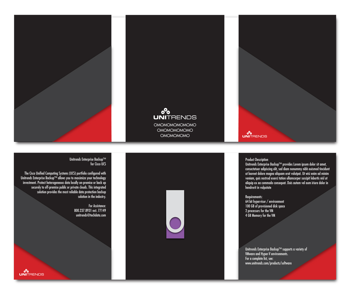 Packaging Design by Halfull Media for Unitrends | Design #2384877