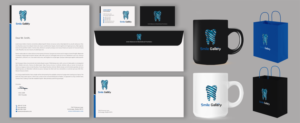 Schreibwaren-Design von chandrayaan.creative für Smile Gallery | Design #12149214