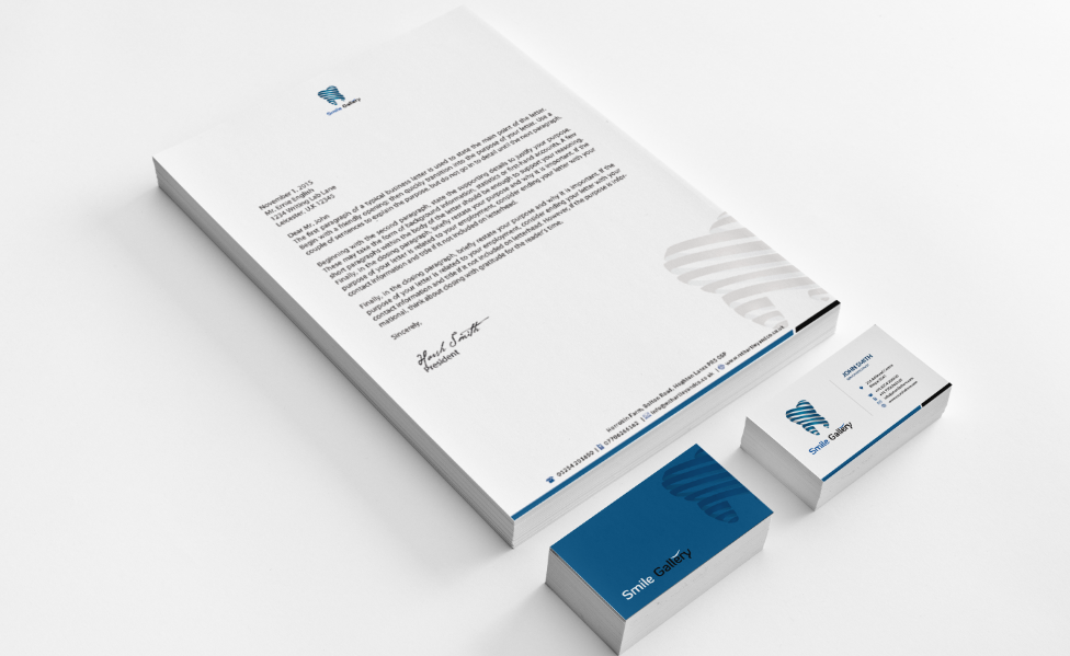 Stationery Design by Sarah Mathews for Smile Gallery | Design #12143902