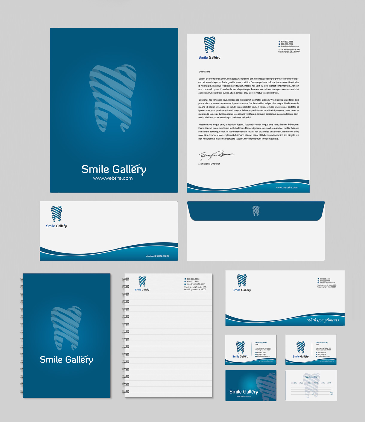 Stationery Design by Designs 2019 for Smile Gallery | Design #12130095