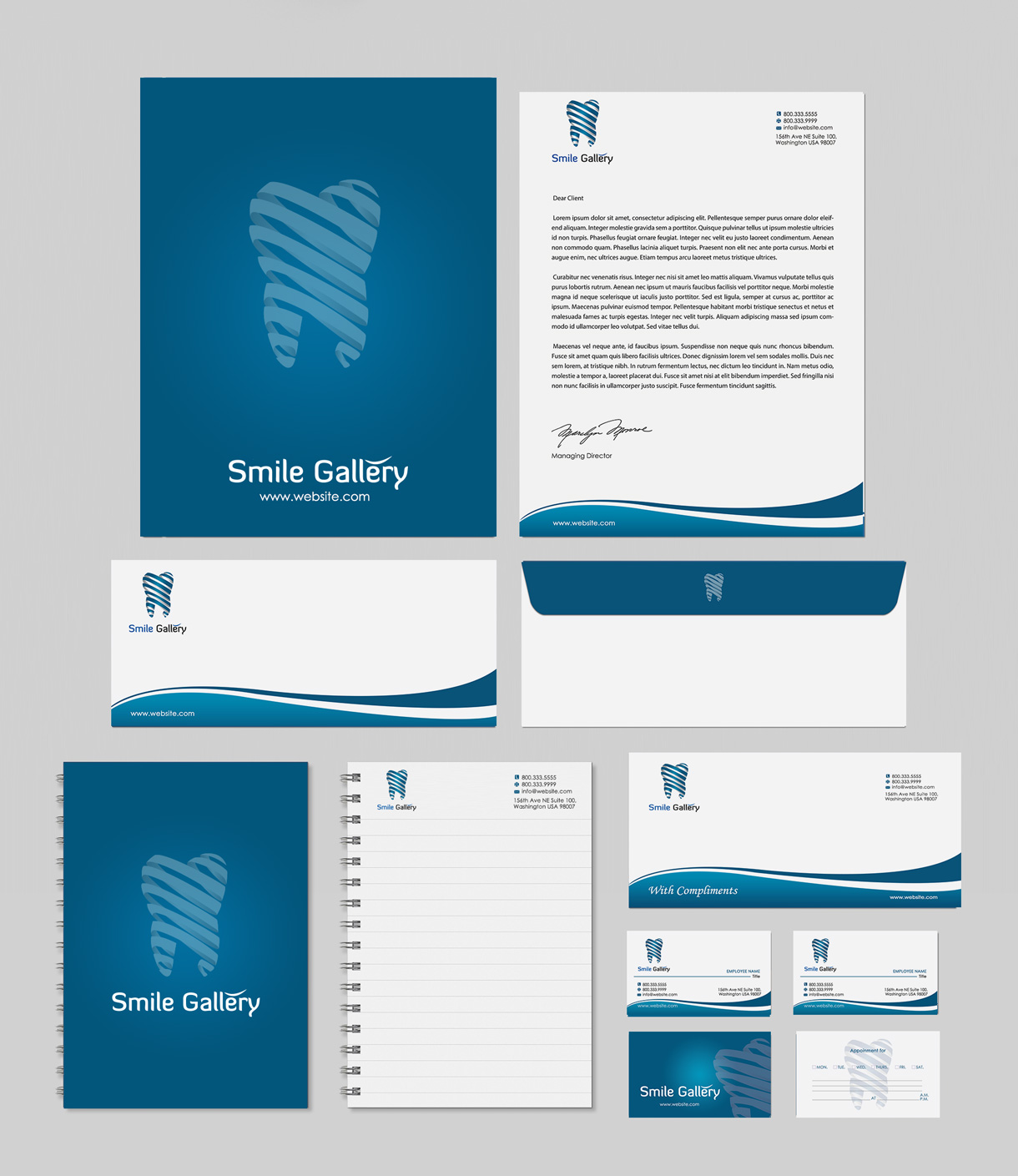 Schreibwaren-Design von Designs 2019 für Smile Gallery | Design #12130412