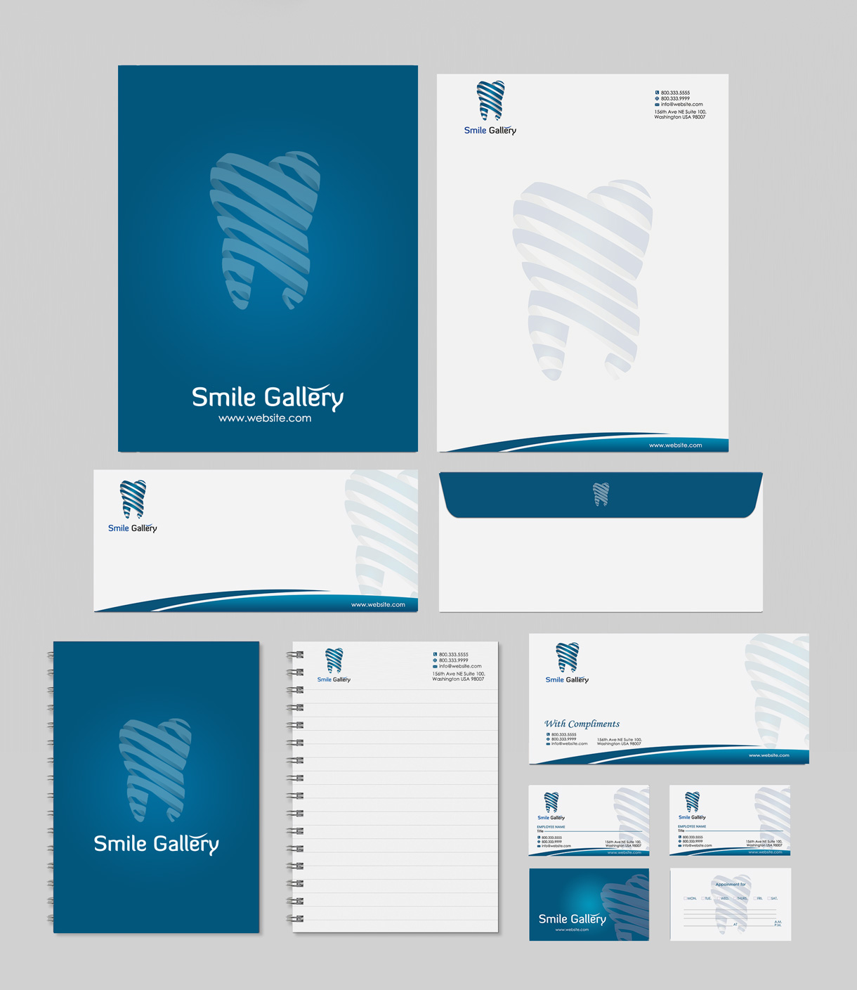 Stationery Design by Designs 2019 for Smile Gallery | Design #12140779