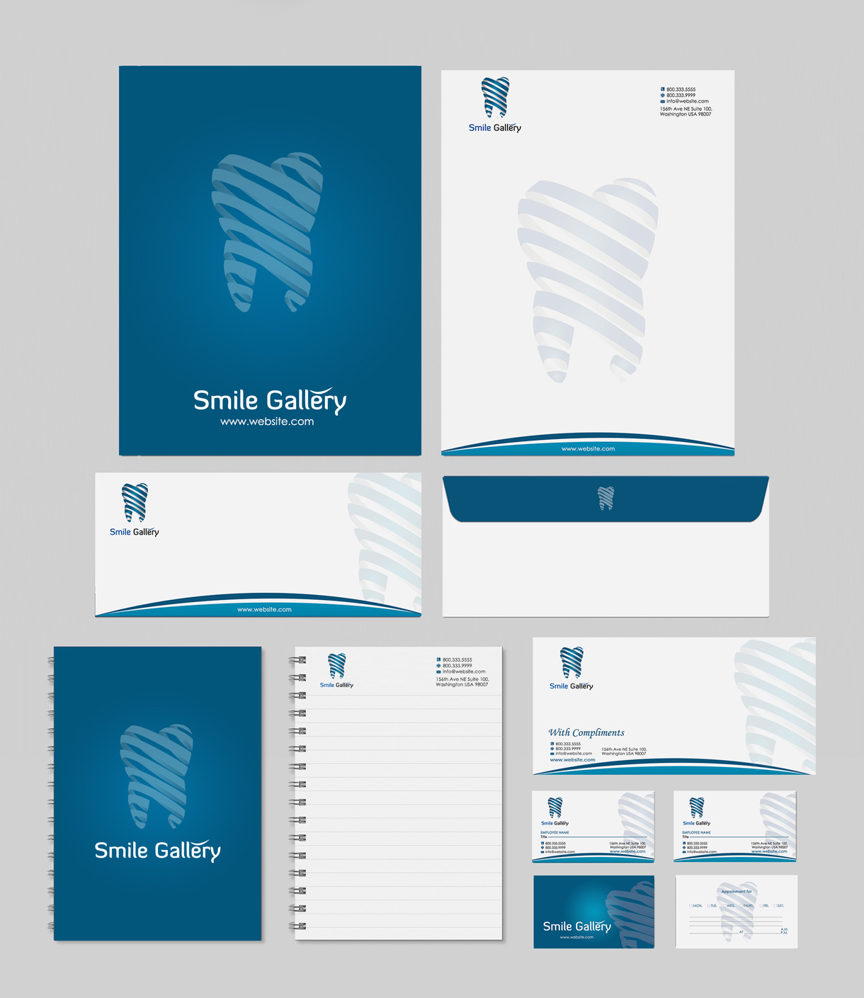 Stationery Design by Designs 2019 for Smile Gallery | Design #12140780