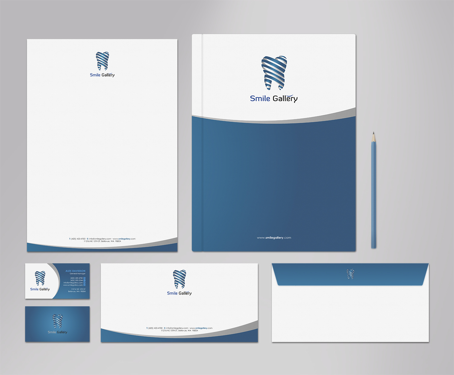 Stationery Design by logodentity for Smile Gallery | Design #12140026