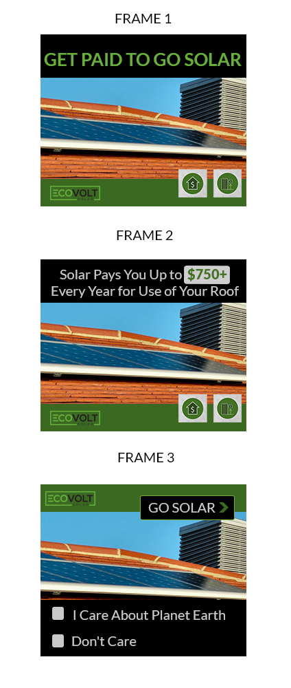 Banner Ad Design by Kristina Andonoff for EcoVolt Solar | Design #12393528