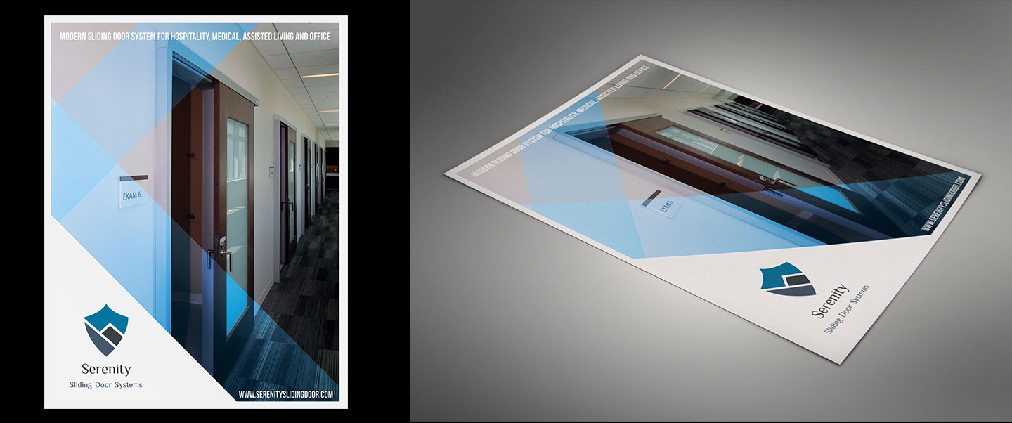 Brochure Design by Buney for Serenity Sliding Doors  | Design #12186865