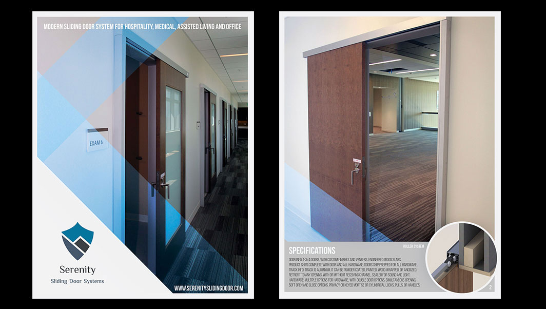 Brochure Design by Buney for Serenity Sliding Doors  | Design #12196943