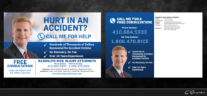 Design de Carte Postale par gekgrfx pour Law Offices of Randolph Rice | Design : #12193565