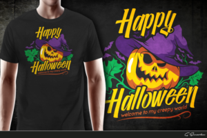 Halloween graphics for t-shirts, hoodies, mugs and totes | T-shirt Design by gekgrfx