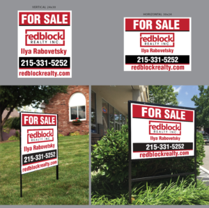 Signage Design by Achiver for REDBLOCK Realty Inc. | Design: #12268733
