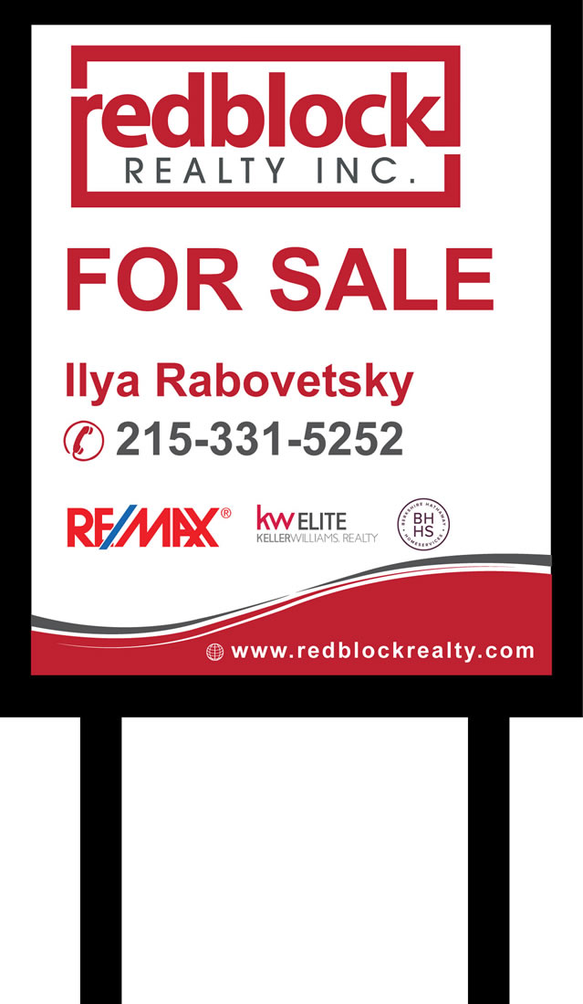 Signage Design by Infinitive Technology for REDBLOCK Realty Inc. | Design #12225720