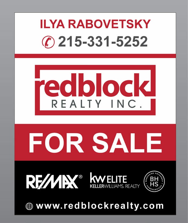 Design de Panneau par Infinitive Technology pour REDBLOCK Realty Inc. | Design #12228296
