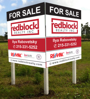 Signage Design by Infinitive Technology for REDBLOCK Realty Inc. | Design: #12261610