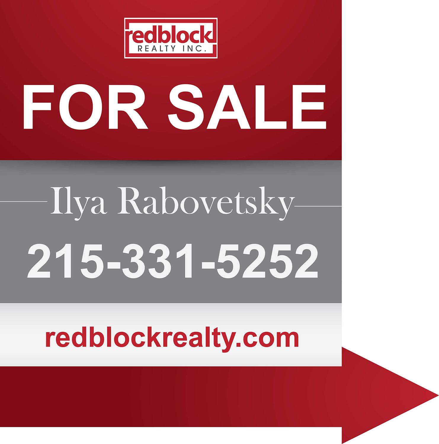 Signage Design by LogomaT for REDBLOCK Realty Inc. | Design #12232777