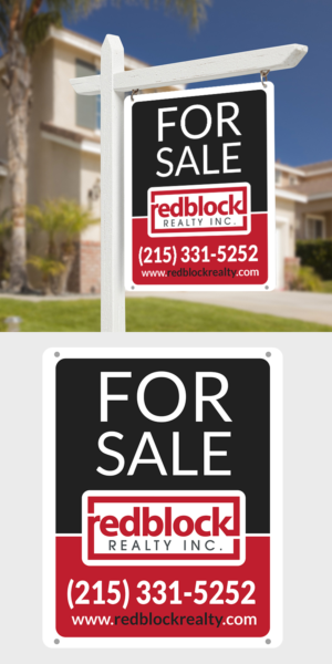 Signage Design by aspiremedia for REDBLOCK Realty Inc. | Design: #12201480