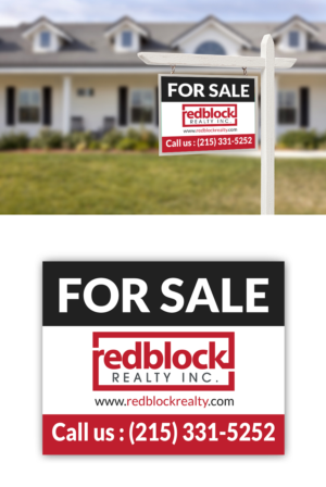 Signage Design by aspiremedia for REDBLOCK Realty Inc. | Design: #12206610