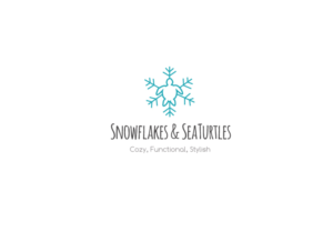 Snowflakes and Sea Turtles / Cozy : Functional: Stylish / Handmade in Lafayette, CO | Logo Design by Hiccups Design