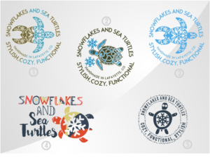 Diseño de Logo por Kero para Snowflakes and Sea Turtles | Diseño #12176636