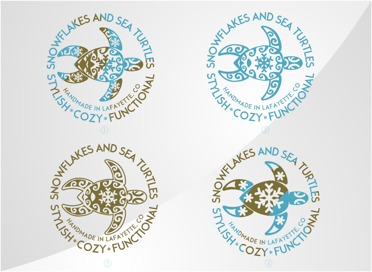 Logo Design by Kero for Snowflakes and Sea Turtles | Design #12218644