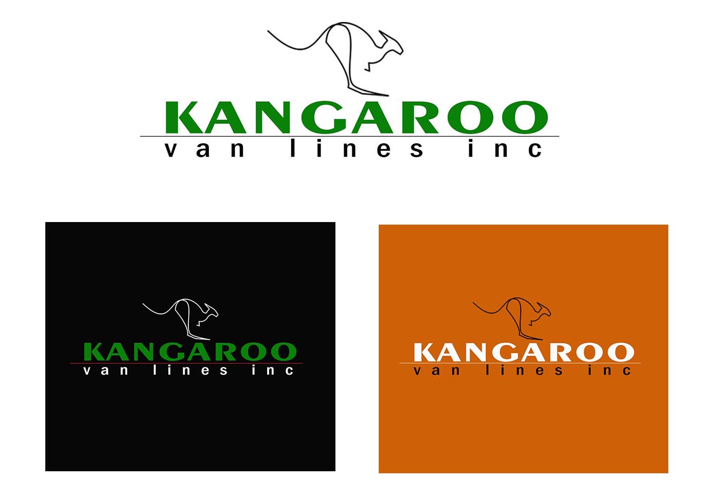 Logo Design by Gecko for kangaroo van lines inc | Design #12149319