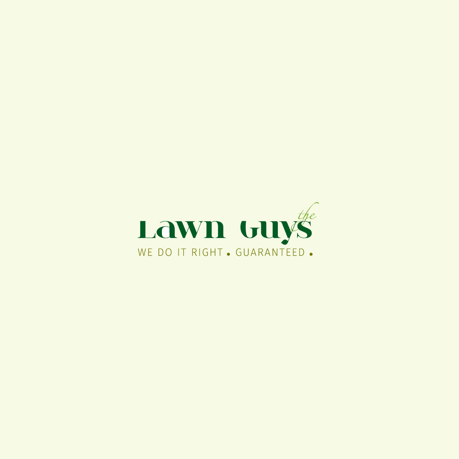 Logo Design by nancyy for The Lawn Guys | Design #12167033
