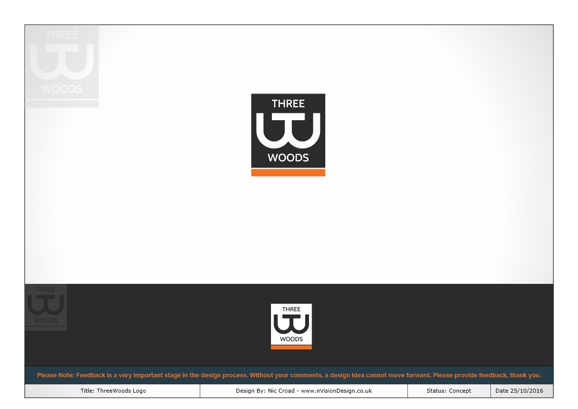 Logo Design by nvisiondesign.co.uk for ThreeWoods | Design #12485988