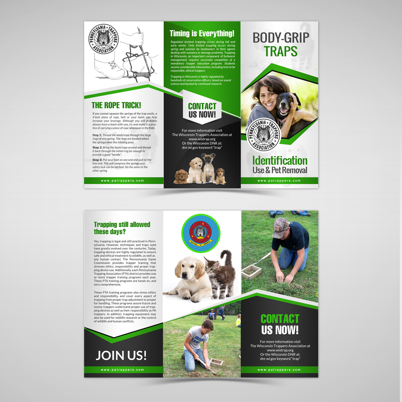 Diseño de Flyer por debdesign para Pa Trappers | Diseño #12153711