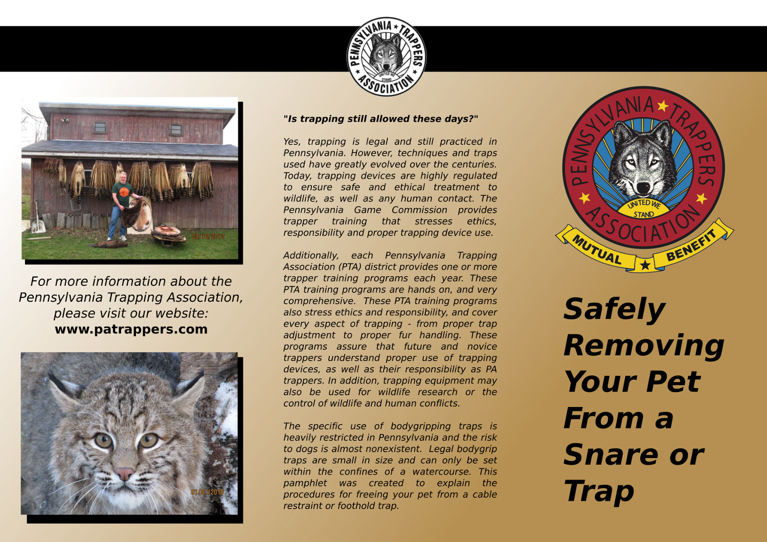 Diseño de Flyer por Naiya Cassidy para Pa Trappers | Diseño #12216071