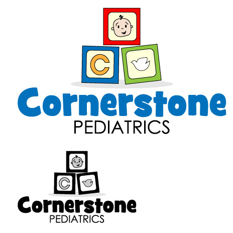 Logo Design by NiteOwl Designs for Cornerstone Pediatrics | Design #30602