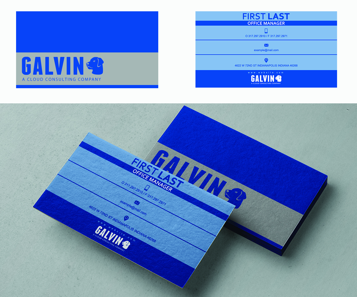 Diseño de Tarjeta de Presentación por Sebastian para Galvin Technologies | Diseño #12151383