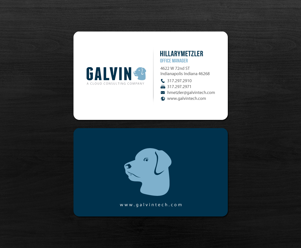 Diseño de Tarjeta de Presentación por chandrayaan.creative para Galvin Technologies | Diseño #12154718