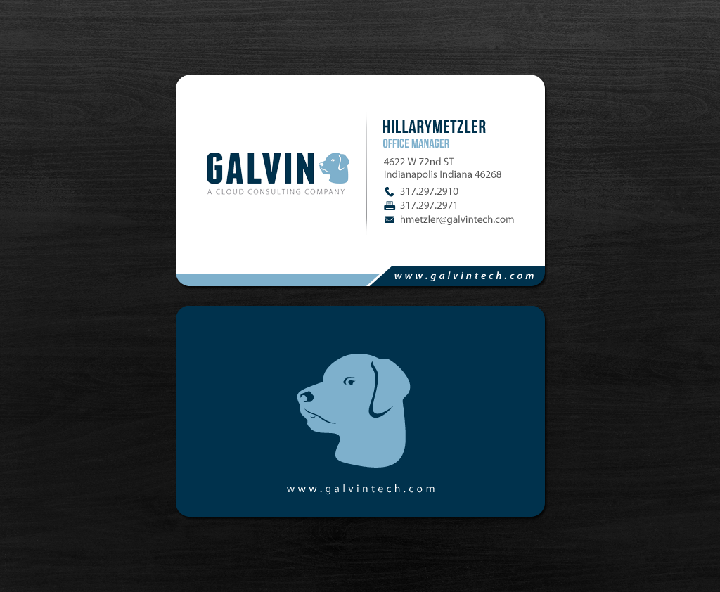 Diseño de Tarjeta de Presentación por chandrayaan.creative para Galvin Technologies | Diseño #12154722