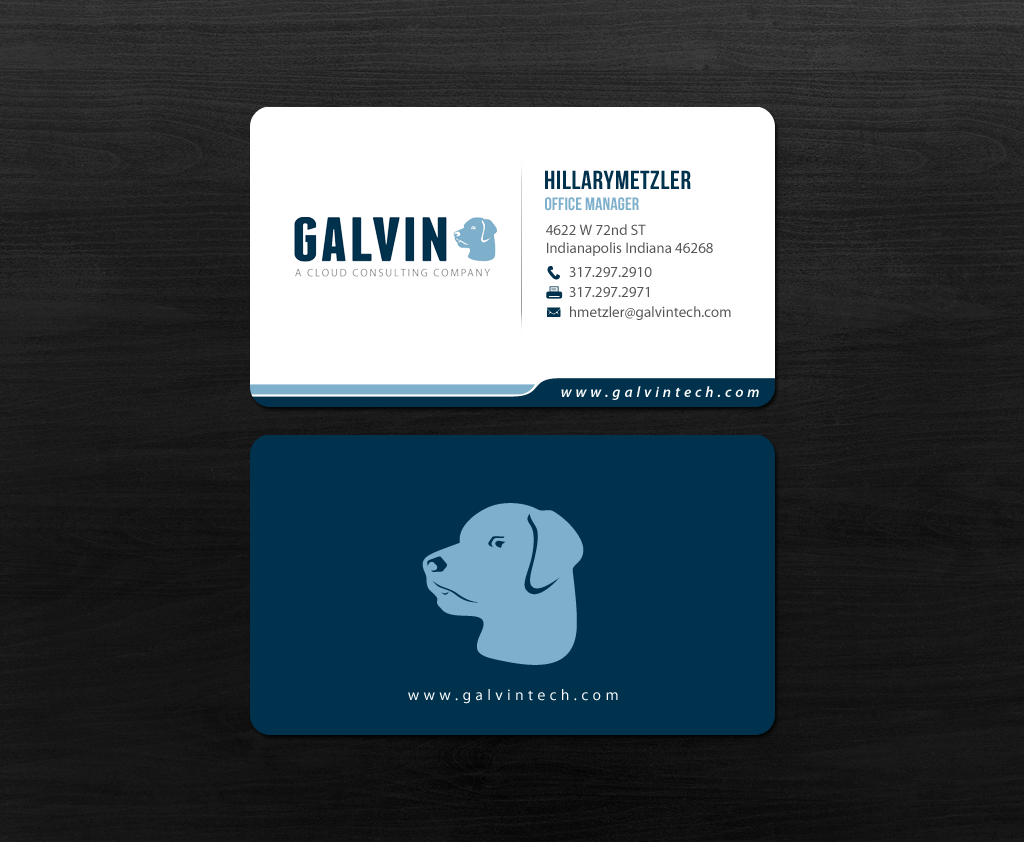 Diseño de Tarjeta de Presentación por chandrayaan.creative para Galvin Technologies | Diseño #12154725