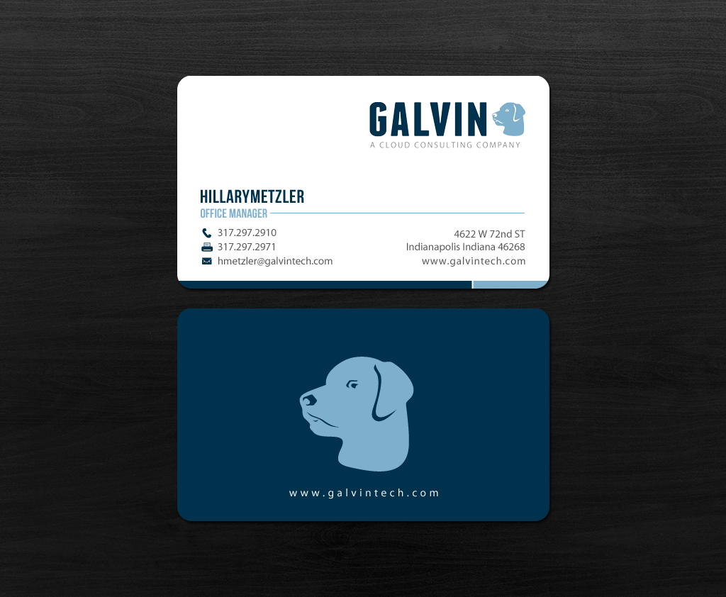 Diseño de Tarjeta de Presentación por chandrayaan.creative para Galvin Technologies | Diseño #12154726