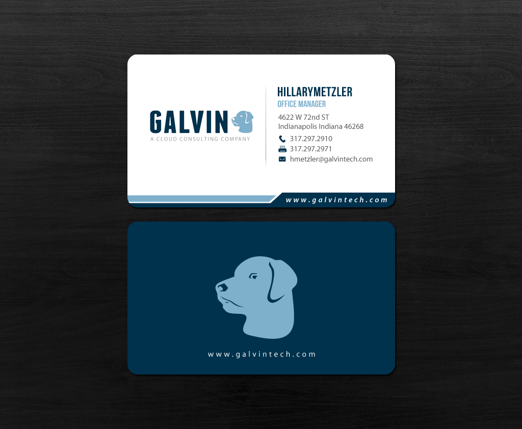 Diseño de Tarjeta de Presentación por chandrayaan.creative para Galvin Technologies | Diseño #12154728